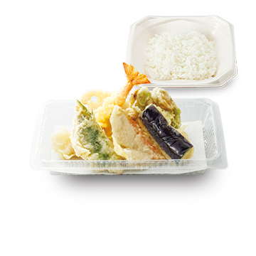 金目鯛とあさりの天ぷら弁当