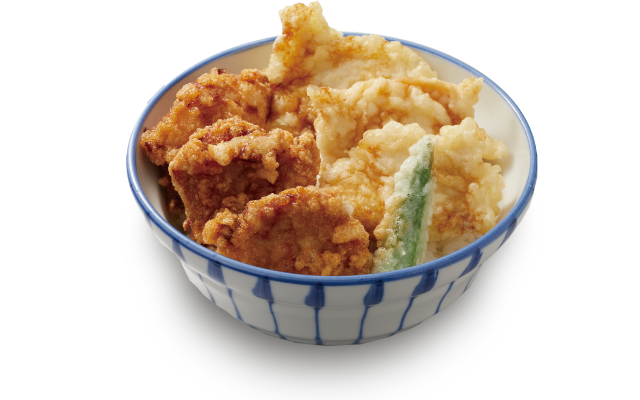 鶏唐×鶏天丼