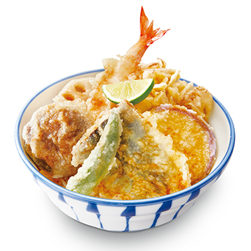 秋刀魚と秋野菜のかき揚げ天丼