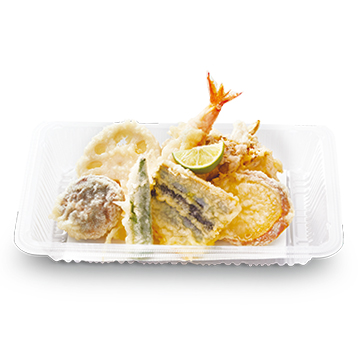 秋刀魚と秋野菜のかき揚げ天ぷら盛り合わせ