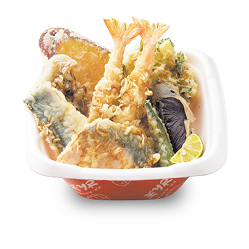 秋鮭とさんまの贅沢天丼