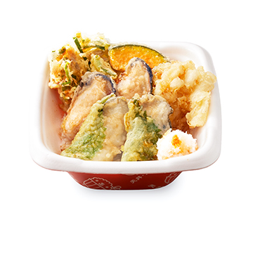牡蠣たっぷり天丼