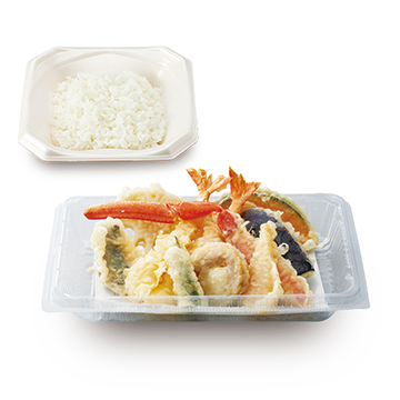 本ずわいがにと海鮮天ぷら弁当