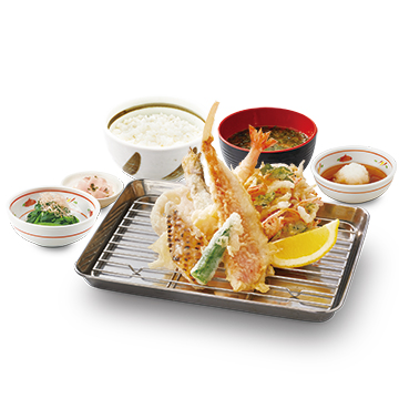 金目鯛と旬菜の天ぷら定食