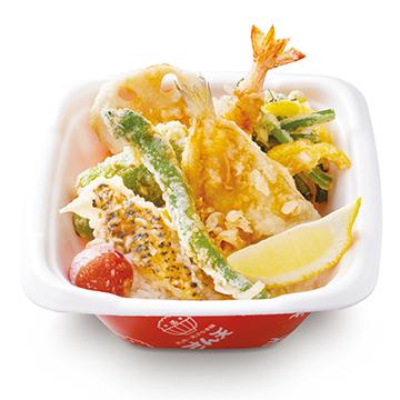 鱚と彩り野菜の天丼