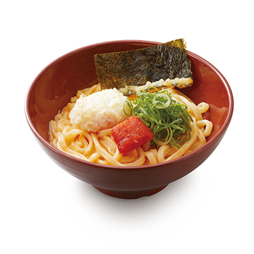 明太クリームうどん