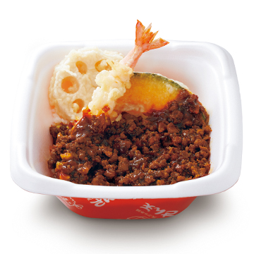 ピリ辛肉みそ天丼