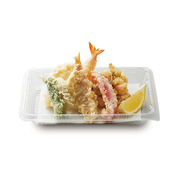 連子鯛とあさりの天ぷら盛合せ