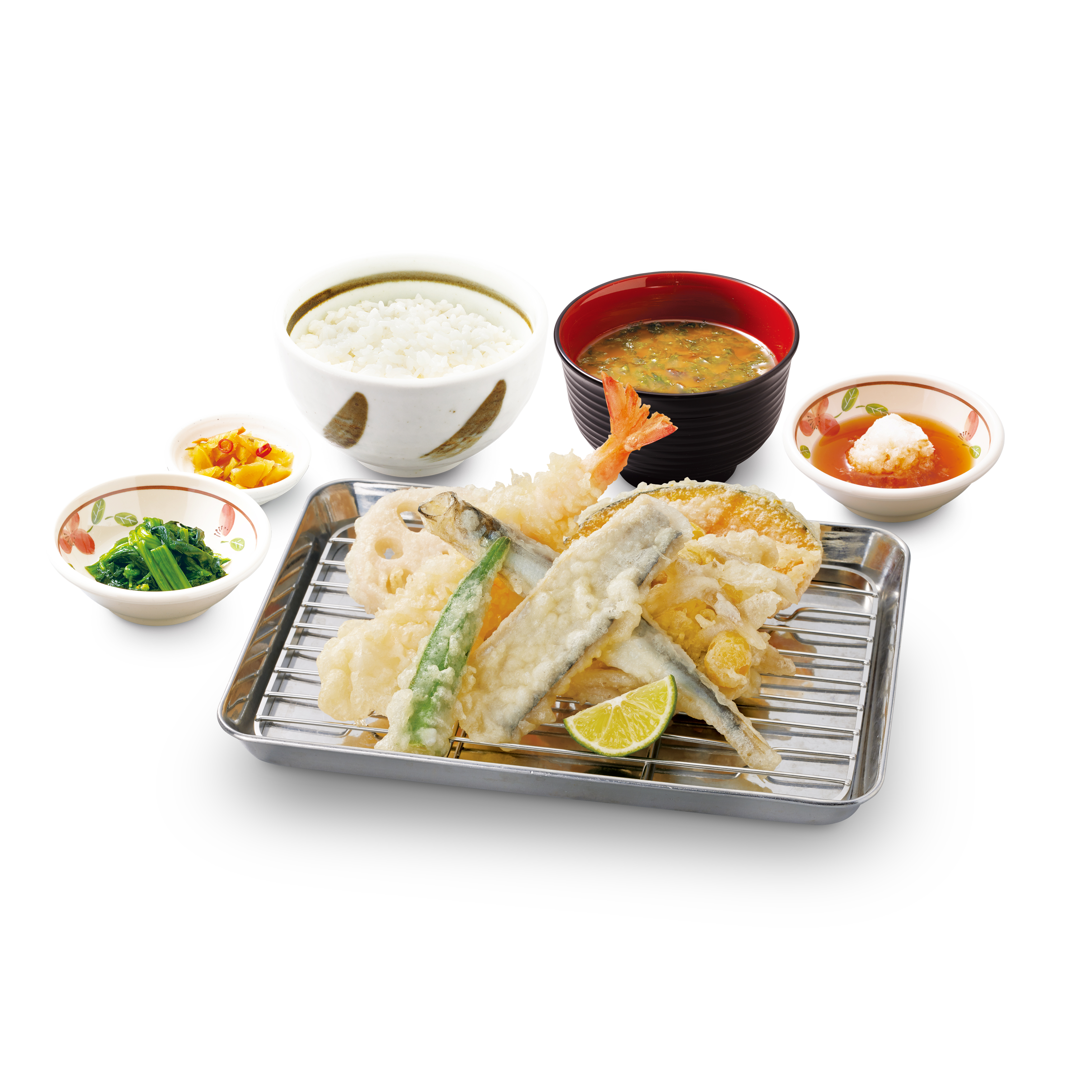 太刀魚と夏野菜の天ぷら定食