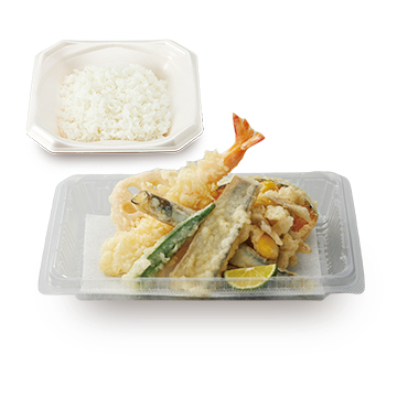 太刀魚と夏野菜の天ぷら弁当