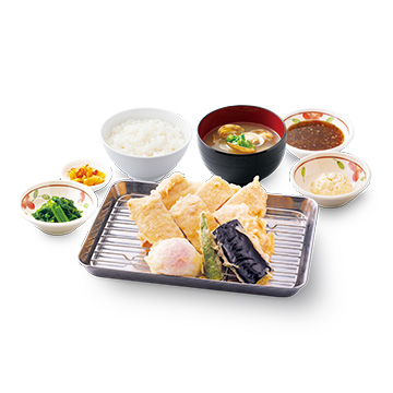 鶏もも天の天ぷら定食たっぷりタルタル