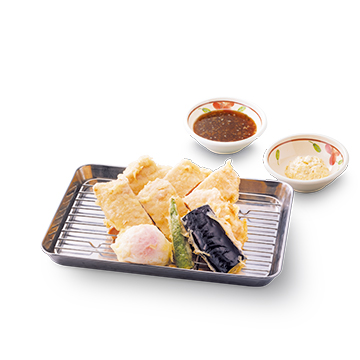 鶏もも天の天ぷら盛り合わせたっぷりタルタル