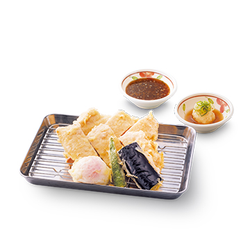 鶏もも天の天ぷら盛り合わせ