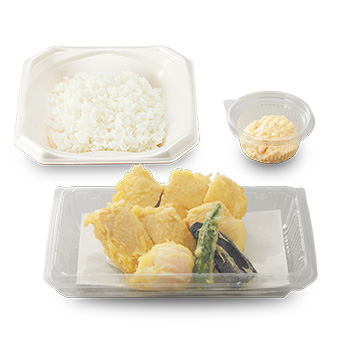 鶏もも天の天ぷら弁当たっぷりタルタル