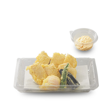 鶏もも天の天ぷら盛り合わせたっぷりタルタル