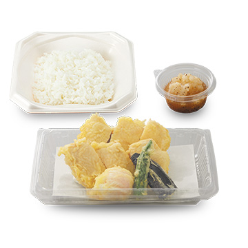 鶏もも天の天ぷら弁当さっぱりおろし塩だれ
