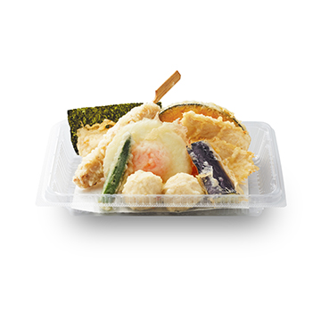 月見鶏たま天ぷら盛合せ