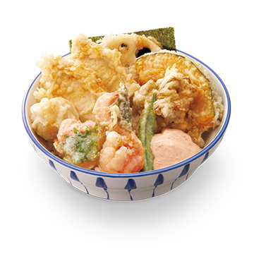 鶏と明太子の天丼