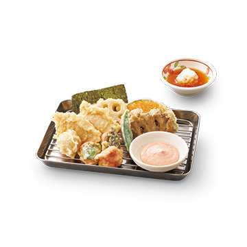 鶏と明太子の天ぷら盛合せ