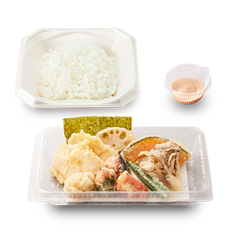 鶏と明太子の天ぷら弁当
