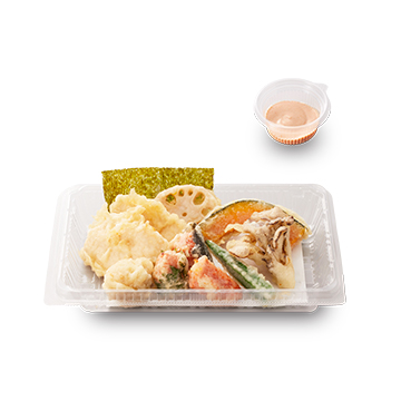 鶏と明太子の海鮮天ぷら盛合せ