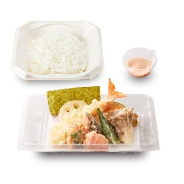 海老と明太子の天ぷら弁当