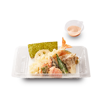 海老と明太子の天ぷら盛合せ