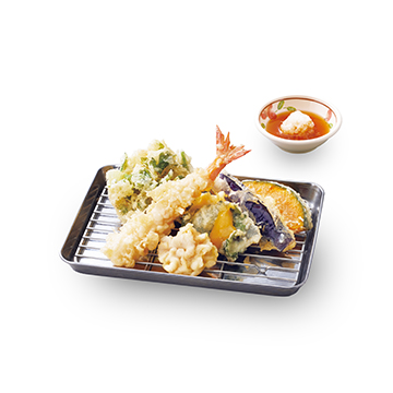 たらと白子の冬天ぷら盛合せ