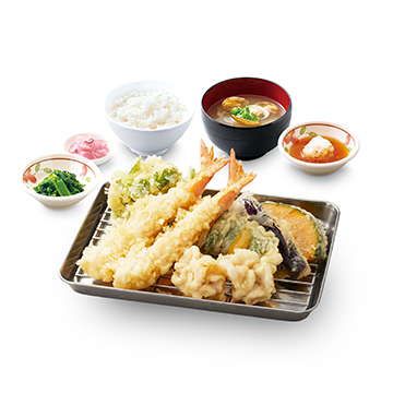 海老・たら・白子の贅沢天ぷら定食