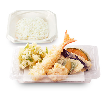 たらと白子の冬天ぷら弁当