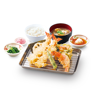 海老づくし天ぷら定食