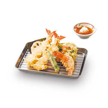 海老づくし天ぷら盛合せ