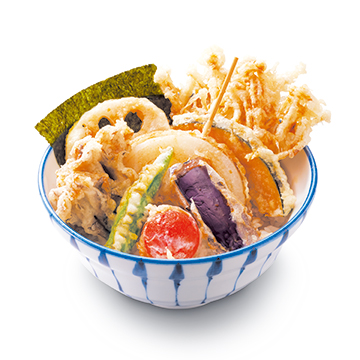 しっかり野菜！野菜天丼