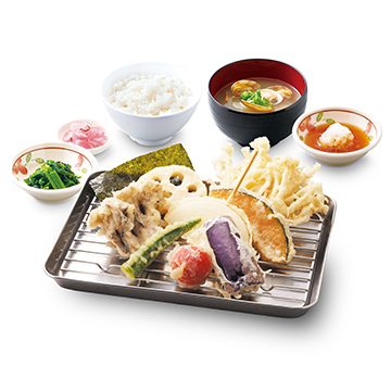 野菜天ぷら定食