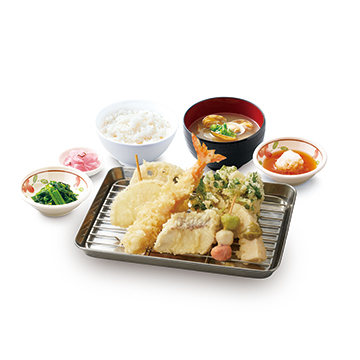 真鯛と筍の天ぷら定食