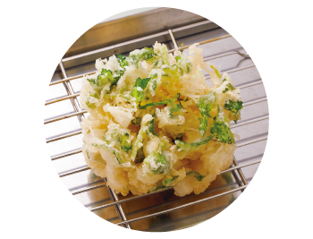 筍と三つ葉のかき揚げ