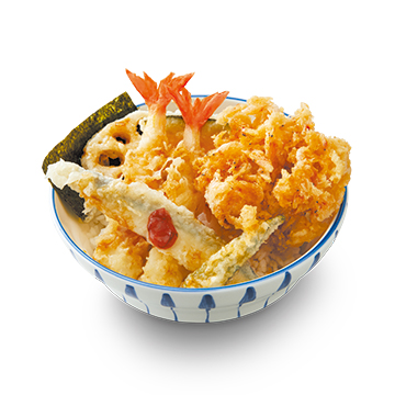 桜海老のかき揚げとさよりの春天丼