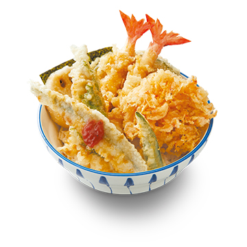 春の大海老天丼