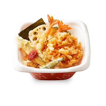 桜海老のかき揚げとさよりの春天丼