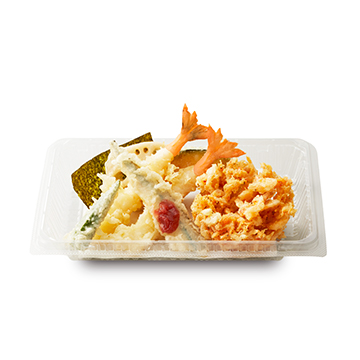 桜海老のかき揚げとさよりの春天ぷら盛合せ