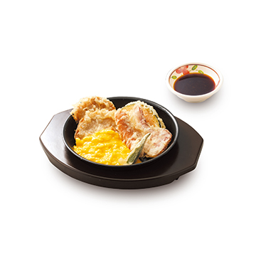 とろたまチャーシュー天ぷら盛合せ