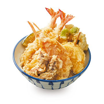 大海老・金目鯛・ほたるいかの初夏天丼