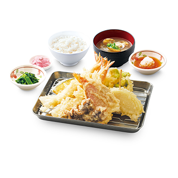 大海老・金目鯛・ほたるいかの初夏天ぷら定食