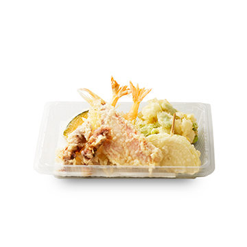 金目鯛とほたるいかの初夏天ぷら盛合せ