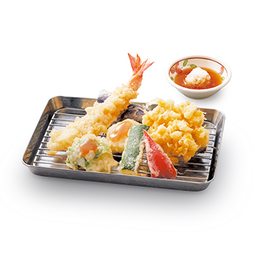 鱧と夏野菜の天ぷら盛合せ