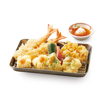 鱧と夏野菜の贅沢天ぷら盛合せ