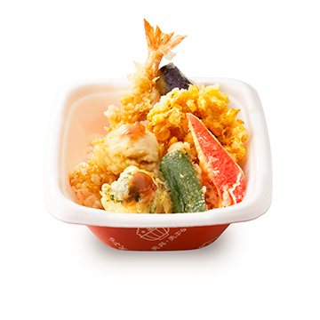 鱧と夏野菜の天丼