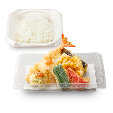 鱧と夏野菜の天ぷら弁当