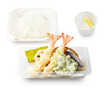 車海老のさっぱりおろし天ぷら弁当