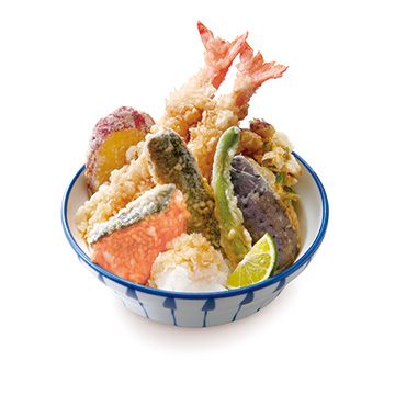 秋の贅沢海鮮天丼
